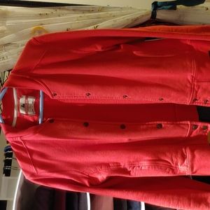 American Giant Red Heavyweight Baseball Jacket